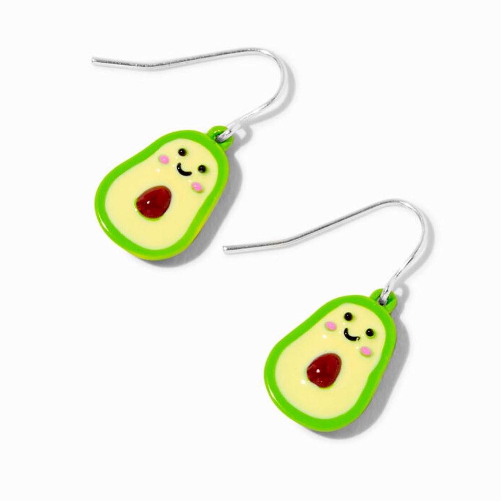 Happy Avocado 0.5" Drop Earrings - NWT